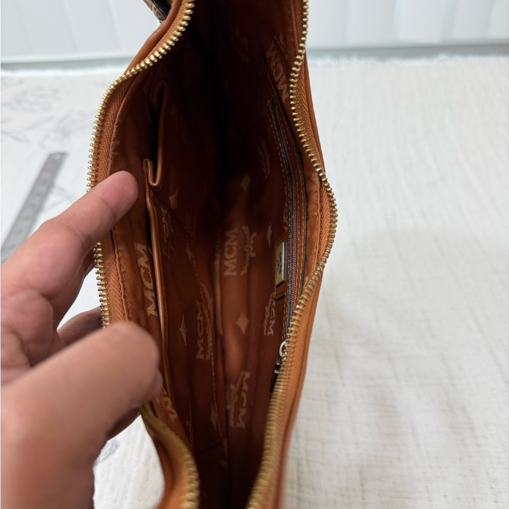 MCM Brown and Black Hobo Bag - Picture 11 of 12